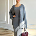 Idle Style Temperament Slim-fit Knitted Cardigan Suit