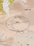 Metal Twist Geometric Knot Winding Hollow Open-end High-grade Light Luxury Personality Fashion Ladies' Bracelet