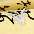 Silver Small Butterfly Necklace Accessories Women