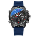 Montre de sport lumineuse en métal pour homme