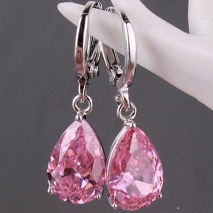 Boucles d'oreilles pour femmes en zircon incrusté de vente chaude