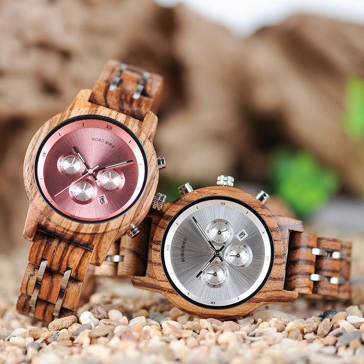 Montre en bois pour homme