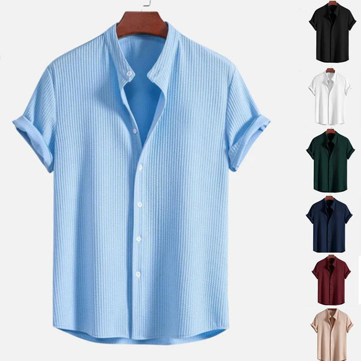 Chemise ample à manches courtes pour homme, vêtement d'été