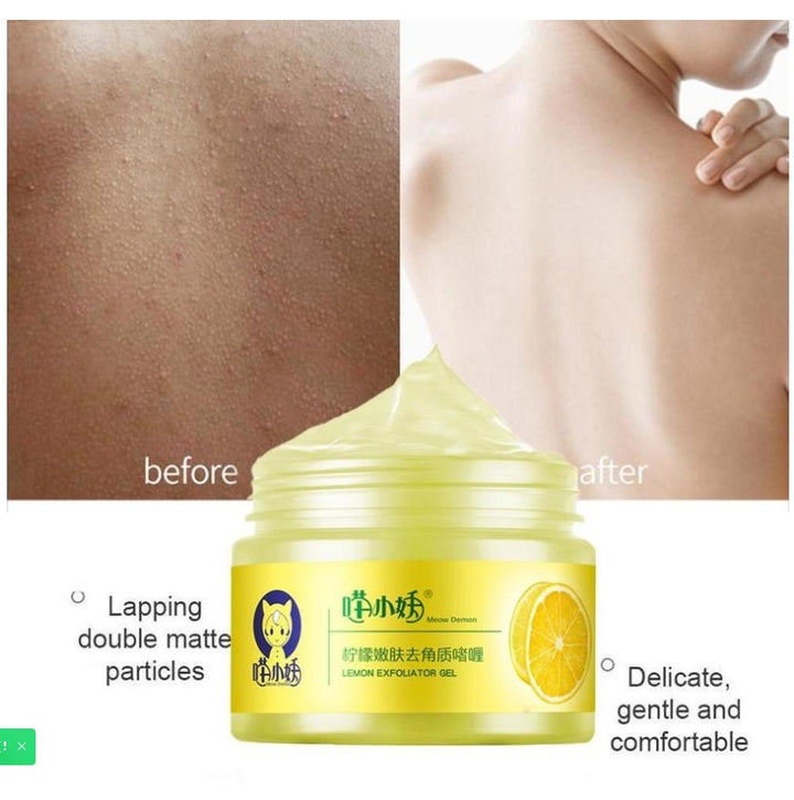 Gel nettoyant pour les pores et les peaux mortes au citron Cutin Gommage général pour le visage