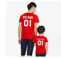 Family Matching Clothes Fashion Big Little Man Tshirt Daddy And Me Outfits Father Son Dad Baby Boy Kids Summer Clothing Brothers