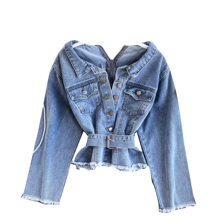 Veste en jean pour femme