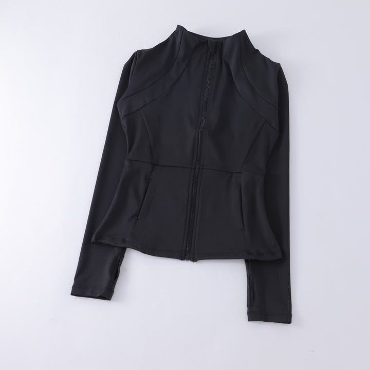 Yoga Clothes Women's Spring And Summer Stand Collar Zipper Jacket