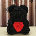 Creative Christmas Rose Doll Holding-Heart Bear