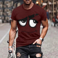 Casual Loose Anime Digital Printing Short Sleeve