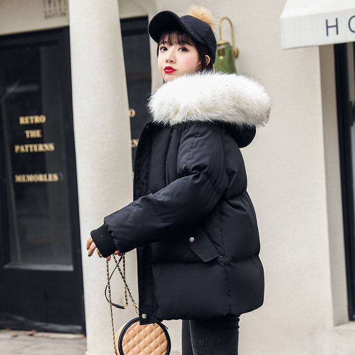 Vêtements d'hiver élégants en coton rembourré de style coréen pour femmes