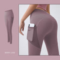 Pantalons de yoga pour femmes avec leggings de poche, leggings de sport pour filles, collants de jogging pour contrôle du ventre, pantalons de fitness pour femmes