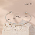 Metal Twist Geometric Knot Winding Hollow Open-end High-grade Light Luxury Personality Fashion Ladies' Bracelet