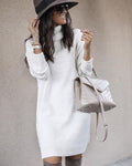 Mid-length turtleneck sweater sweater