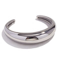 Stainless Steel 18K Gold Plating Classic Cast Smooth Opening Bracelet