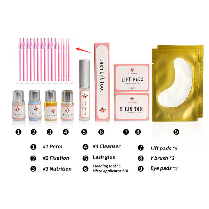 Kit de rehaussement de cils version améliorée ICONSIGN Lifting Perm Eyelash Eyes Makeup Tools