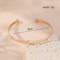 Metal Twist Geometric Knot Winding Hollow Open-end High-grade Light Luxury Personality Fashion Ladies' Bracelet