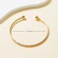 Metal Twist Geometric Knot Winding Hollow Open-end High-grade Light Luxury Personality Fashion Ladies' Bracelet