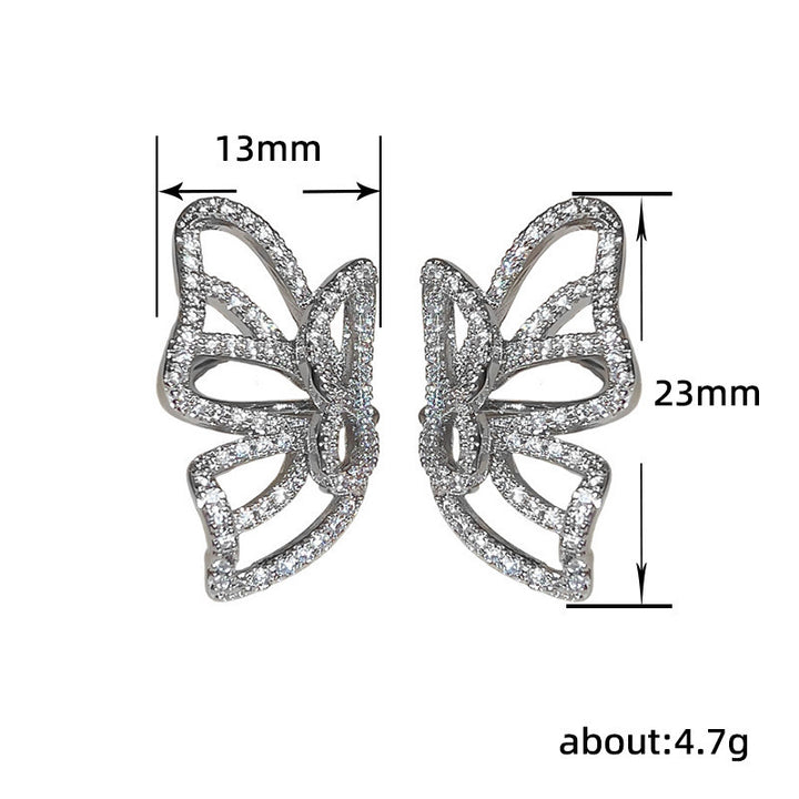 Clip d'oreille papillon pour femme - Design d'intérêt particulier