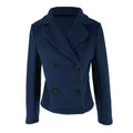 Manteau en laine à col tailleur tendance pour femme