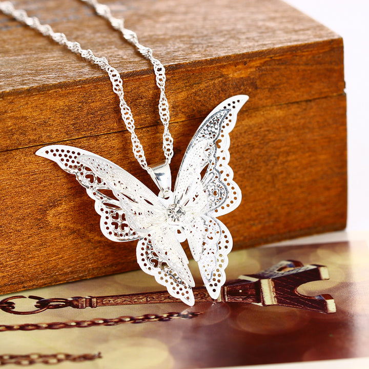 Collier Petit Papillon Argent Accessoires Femme