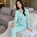 Women's Pajamas Summer Thin Long Sleeves Suit