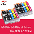 HTL Compatible for T2621 T2631 - T2634 Ink Cartridge for EPSON XP 520 600 605 610 615 620 625 700 710 720 800 810 820