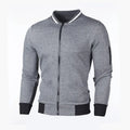 New Men's Plaid Sweatshirts Zipper Men Sweatshirts Stand Collar for Male Casual Man Zipper Sweatshirt Clothing