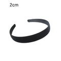 Black Simple Wide Headband Girl Women