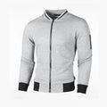 New Men's Plaid Sweatshirts Zipper Men Sweatshirts Stand Collar for Male Casual Man Zipper Sweatshirt Clothing