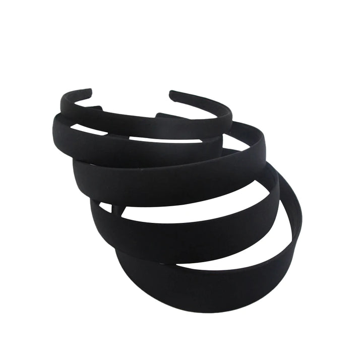 Black Simple Wide Headband Girl Women