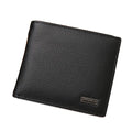 Genuine Leather Men Wallets Short Design ID Card Holder Waterproof Black Male Wallet Casual Top Quality Men Purse