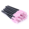 Lot de 5/50 baguettes de mascara en cristal, brosses à cils, bobines pour extensions de cils, sourcils et maquillage, outils de maquillage en cristal