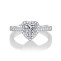 Women's Fashion Personalized Heart-shaped Moissanite Ring