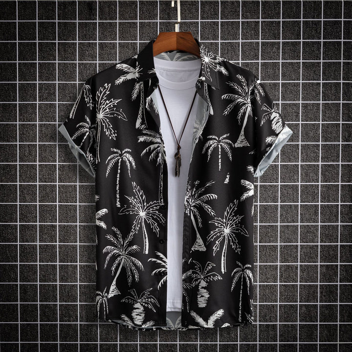 Hong Kong Style Street Digital Printing Men's Shirt