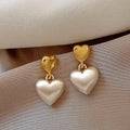 Boucles d'oreilles à tige givrées Double Love pour femmes