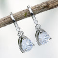 Boucles d'oreilles pour femmes en zircon incrusté de vente chaude