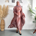 Solid Color Breathable Batwing Sleeve Robe