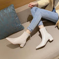 Slimming Chunky Heel All-matching Martin Female Boots