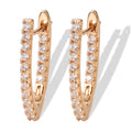 Boucles d'oreilles pour femmes en zircon exquises et assorties