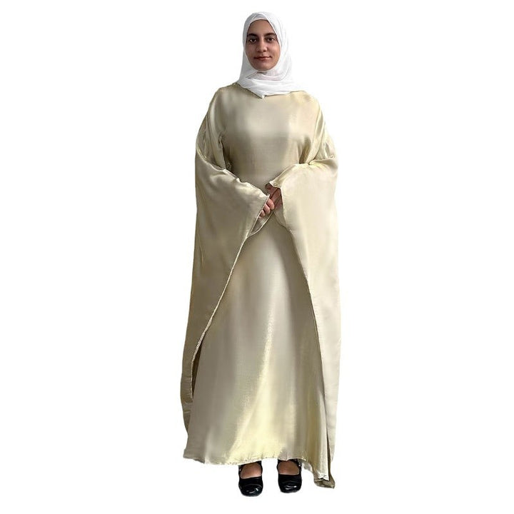 Solid Color Breathable Batwing Sleeve Robe