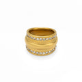 Real Gold Plating Exquisite Gang Drill Pearl Ring