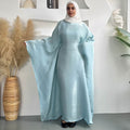 Solid Color Breathable Batwing Sleeve Robe