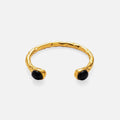 Genuine Gold Plated Titanium Steel Exquisite Zircon Opening Bracelet