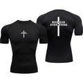 Summer Silk T-shirts Printing Tight Tshirts Fitness Tshirt