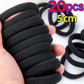 High Elastic Hair Bands for Women Girls Black Basic Hair Tie Headband Simple Ponytail Holder Headwear Hair Accessories