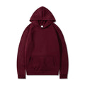 Hoodies For Men Casual Hooded Sweatshirt Men's Simple Tops Solid Color Thick Clothings Male