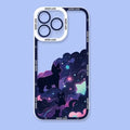 Cartoon Starry Sky Cat Clear Case for Samsung Galaxy S25 S23 S22 Ultra S21 S24 FE A14 A16 A15 A25 A35 A55 A54 A34 A53 A33 Cover