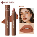 Beauty Glazed Matte Lipstick Pencil Waterproof Long Lasting Lip Balm 12 Colors Velvet Lip Liner Pen Lips Makeup Women Cosmetics