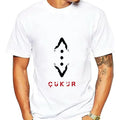 T-shirt Cukur pour homme et femme, combinaison de vêtements à manches courtes et col