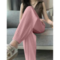 Ice Silk Casual Wide Leg Harem Pants Loose Trousers